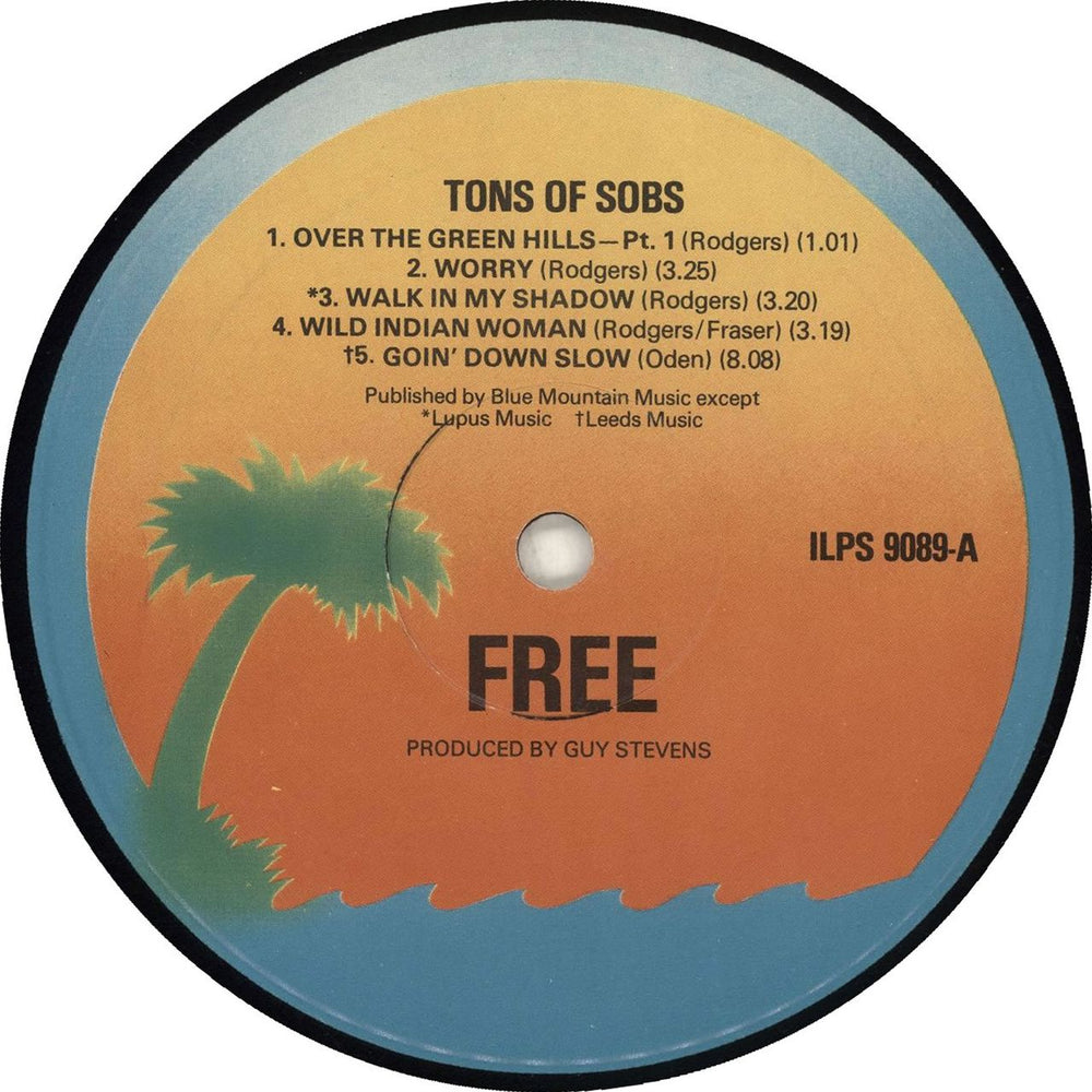 Free Tons Of Sobs - 5th UK vinyl LP album (LP record) FRELPTO338035