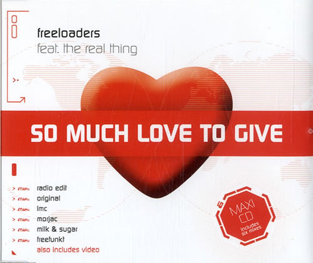 Freeloaders So Much Love To Give UK CD single (CD5 / 5") CDGLOBE412