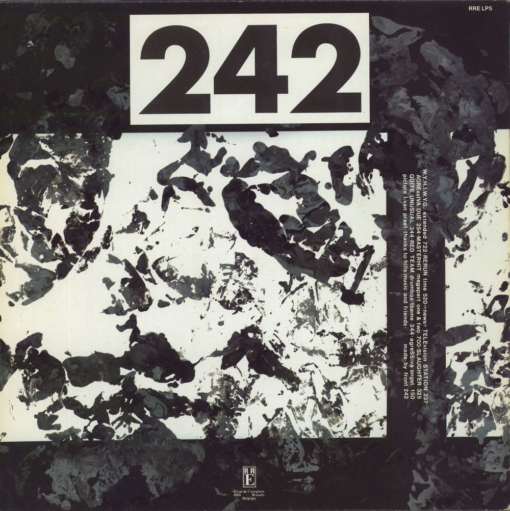 Front 242 Official Version - EX Belgian vinyl LP album (LP record)