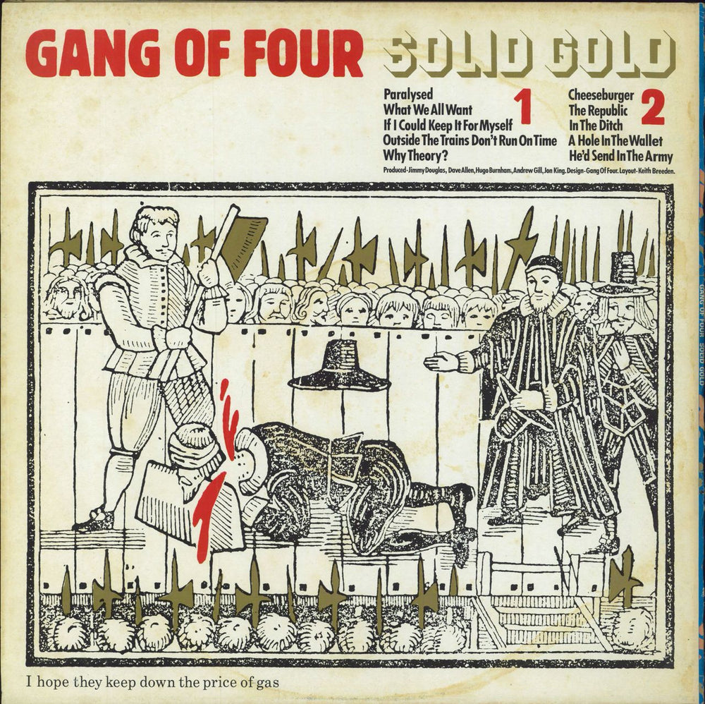 Gang Of Four Solid Gold - Test Pressing UK vinyl LP album (LP record)