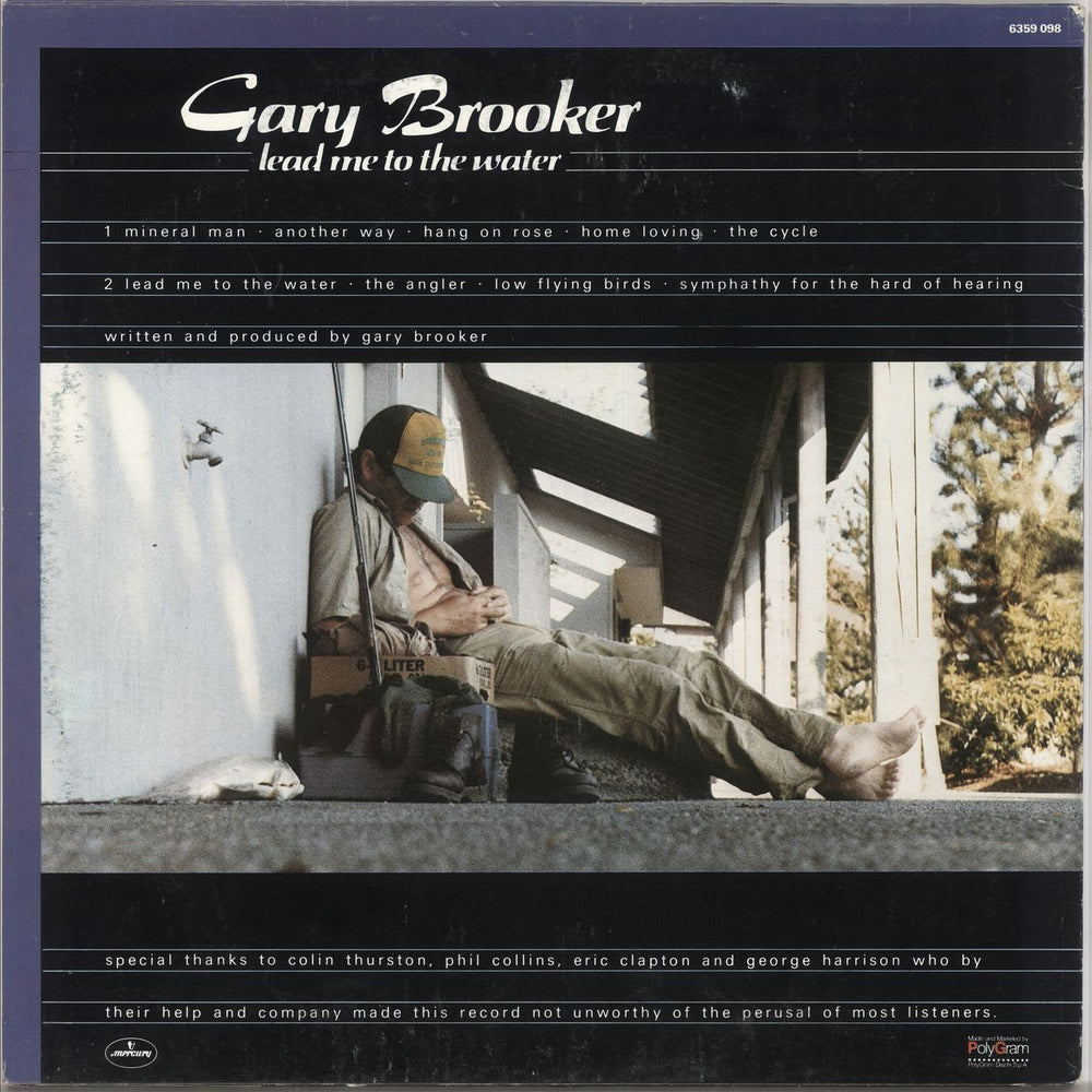 Gary Brooker Lead Me To The Water Italian vinyl LP album (LP record)