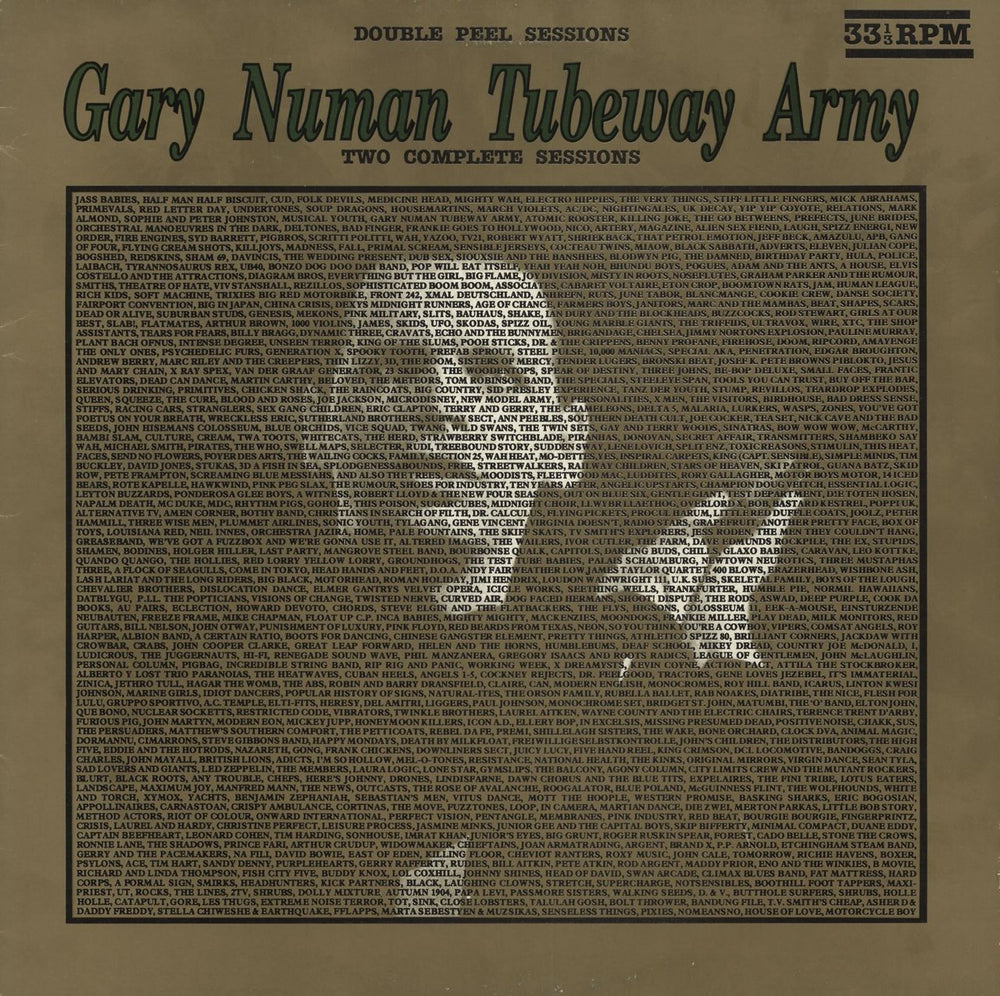 Gary Numan Double Peel Sessions UK 12" vinyl single (12 inch record / Maxi-single) SFPMA202