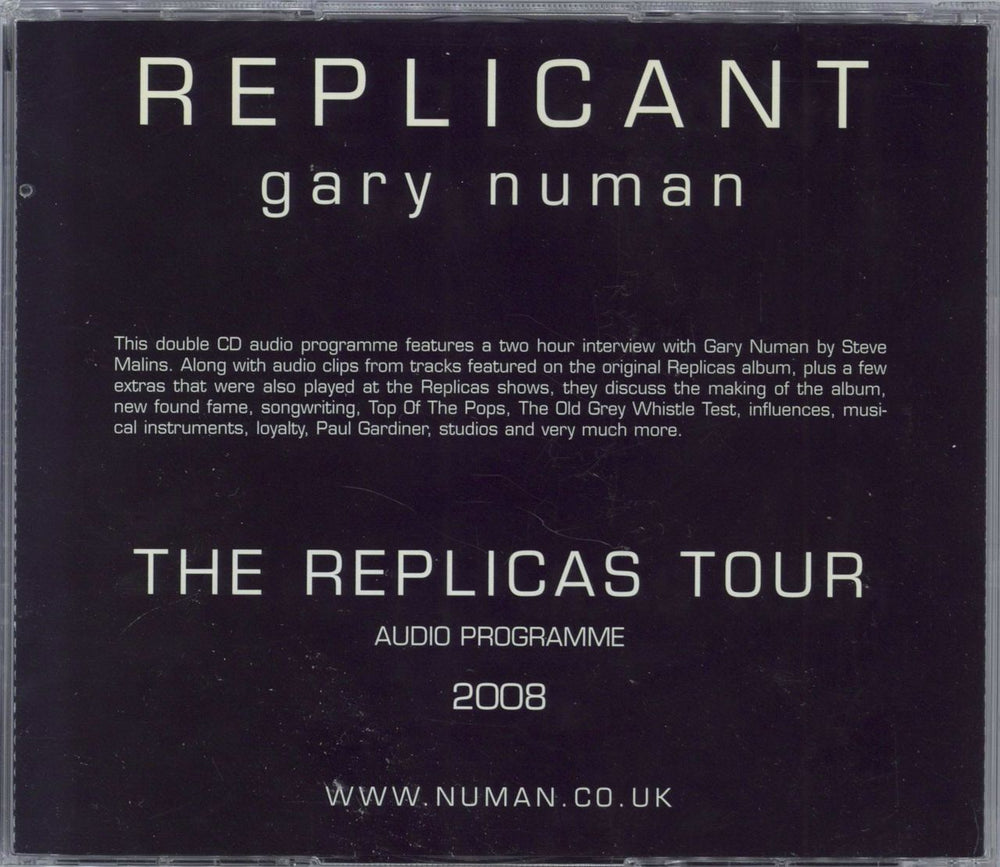 Gary Numan Replicant UK 2 CD album set (Double CD)