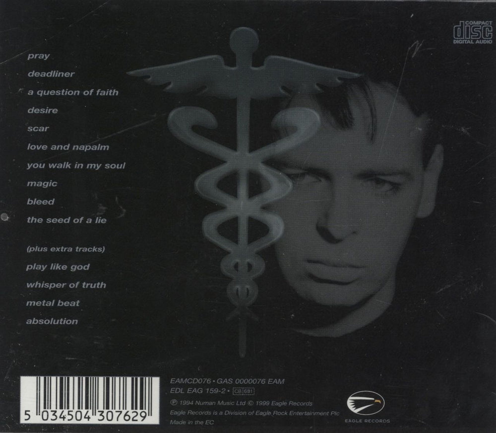 Gary Numan Sacrifice UK CD album (CDLP) 5034504307629