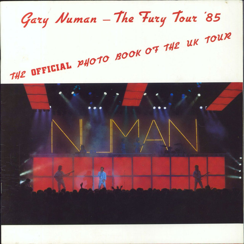 Gary Numan The Fury Tour '85 & Ticket Stub UK book PHOTO BOOK