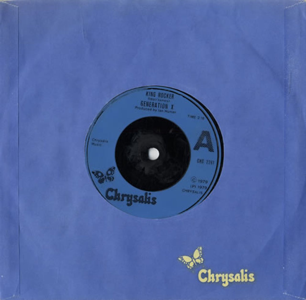 Generation X King Rocker - Inj UK 7" vinyl single (7 inch record / 45) CHS2261