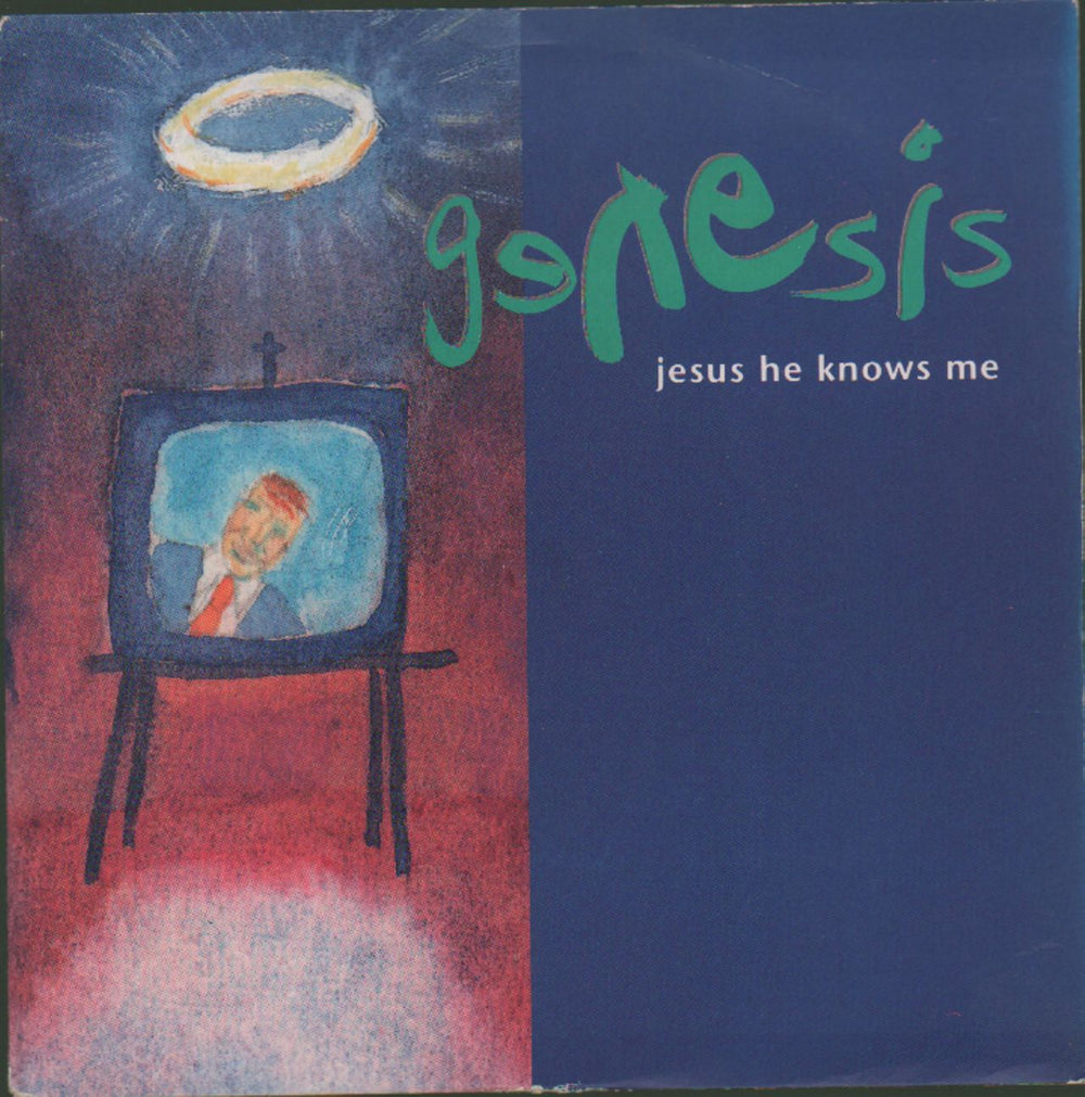 Genesis Jesus He Knows Me UK 7" vinyl single (7 inch record / 45) GENS9
