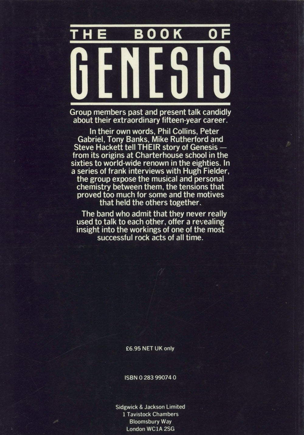 Genesis The Book Of Genesis UK book