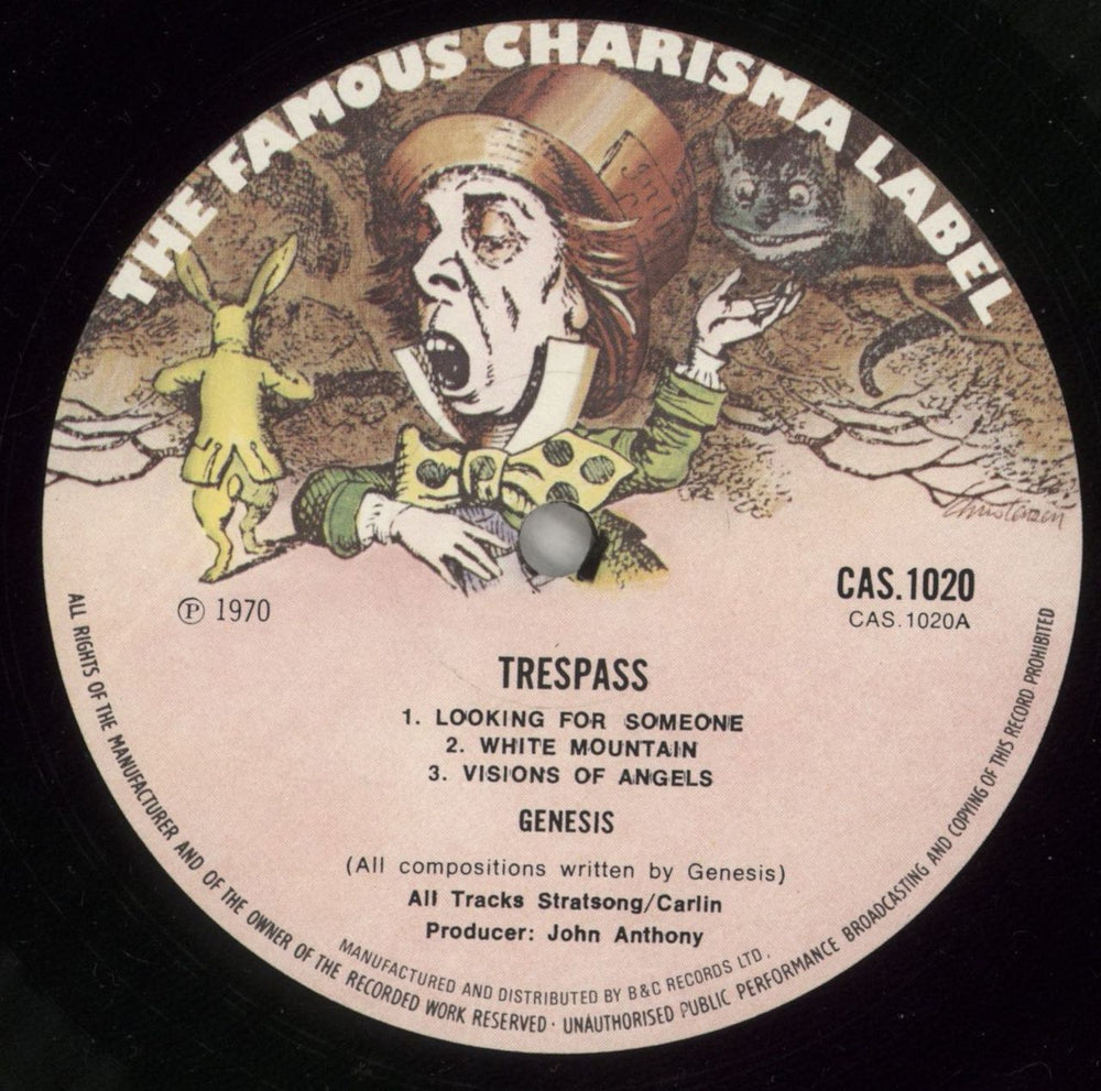 Genesis Trespass - 2nd - Smooth + Insert UK vinyl LP album (LP record) GENLPTR742541