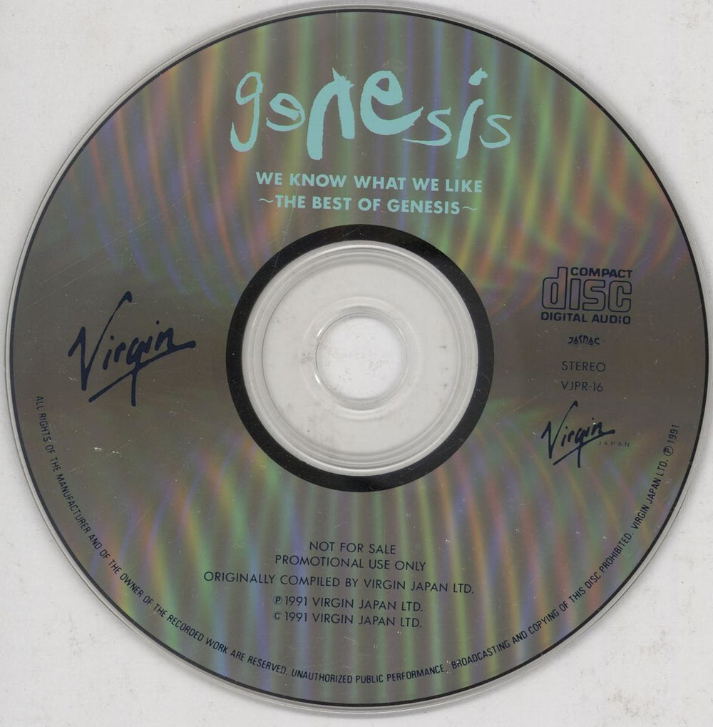 Genesis We Know What We Like - The Best Of Genesis Japanese Promo 2 CD album set (Double CD)