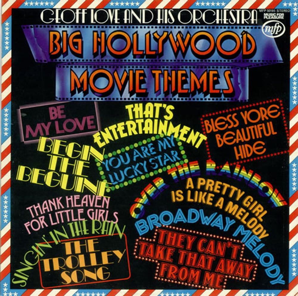 Geoff Love Big Hollywood Movie Themes UK vinyl LP album (LP record) MFP50195