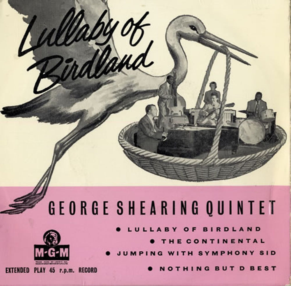 George Shearing Lullaby Of Birdland EP UK 7" vinyl single (7 inch record / 45) MGM-EP607