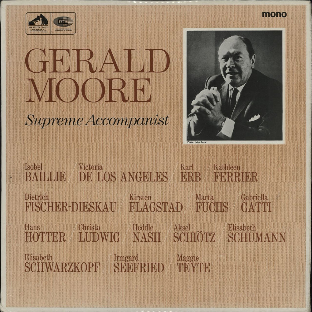 Gerald Moore Supreme Accompanist UK vinyl LP album (LP record) HQM1072