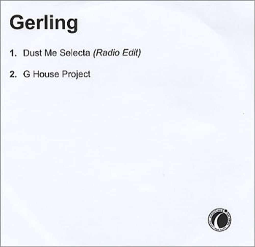 Gerling Dust Me Selecta UK CD-R acetate CD-R ACETATE