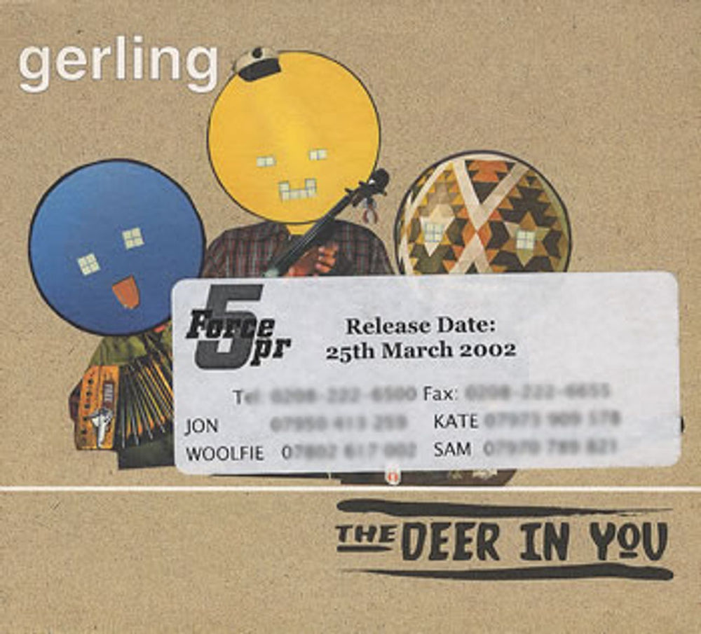 Gerling The Deer In You UK Promo CD single (CD5 / 5") INFEC109CDSP