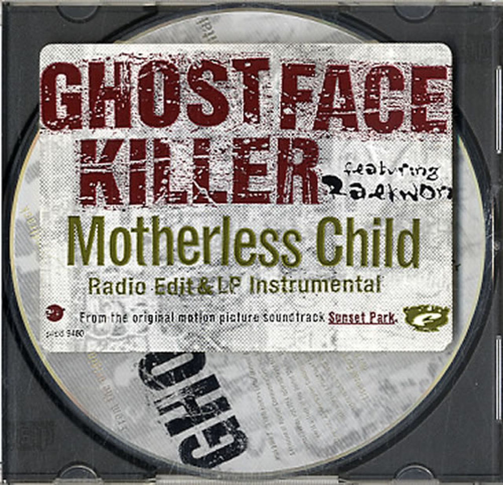 Ghostface Killah Motherless Child US Promo CD single (CD5 / 5") PRCD9460-2