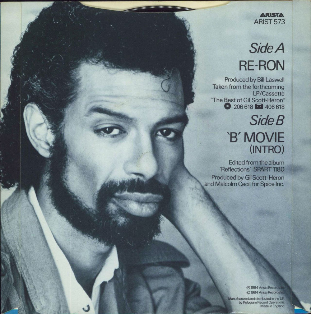 Gil Scott-Heron Re-Ron UK 7" vinyl single (7 inch record / 45)