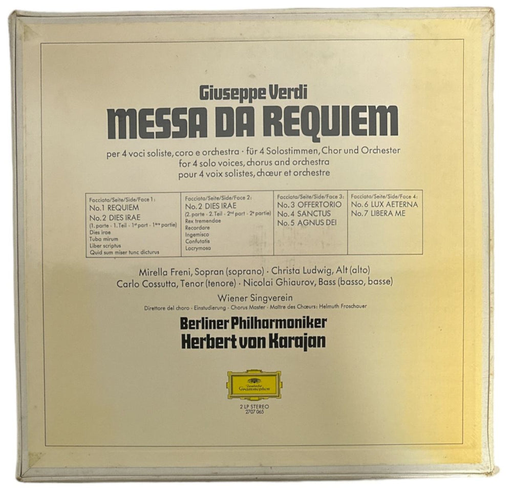 Giuseppe Verdi Messa Da Requiem - Sealed German Vinyl Box Set