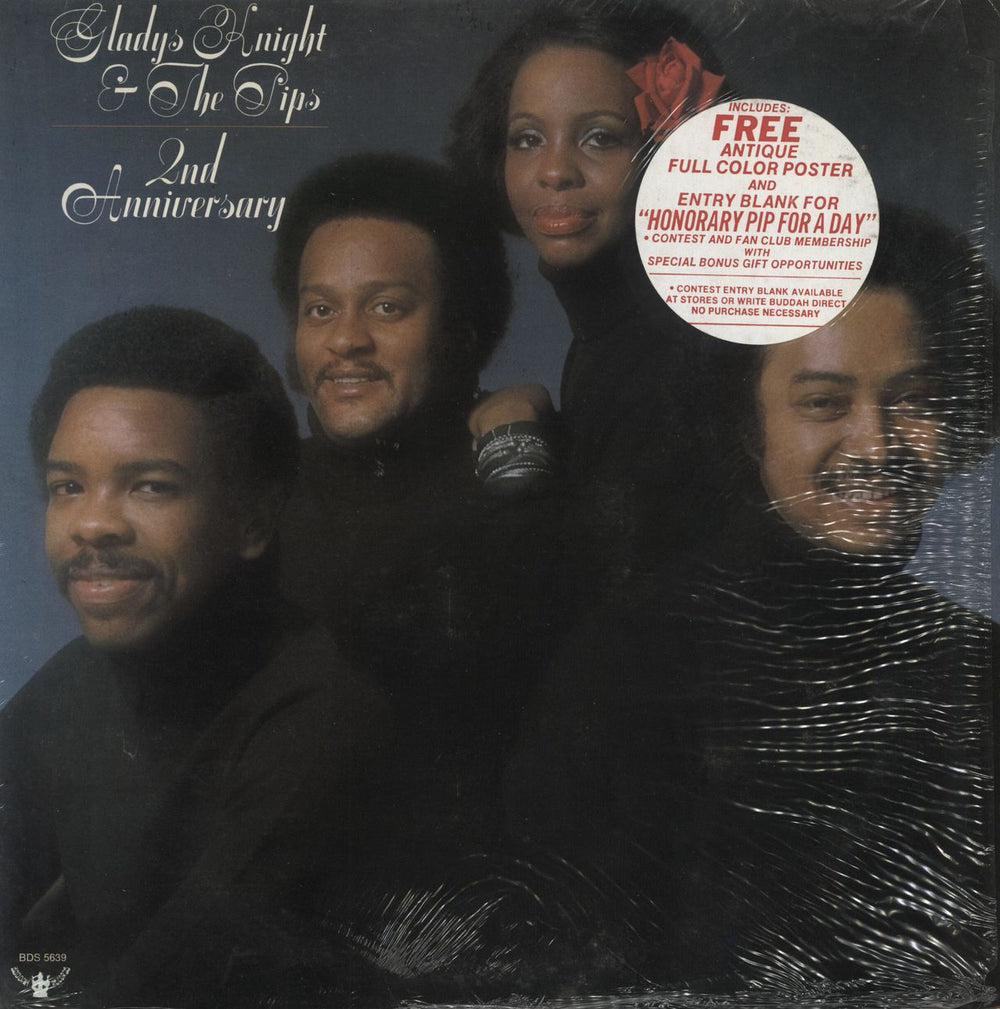 Gladys Knight & The Pips 2nd Anniversary - Complete - Shrink US vinyl LP album (LP record) BDS5639