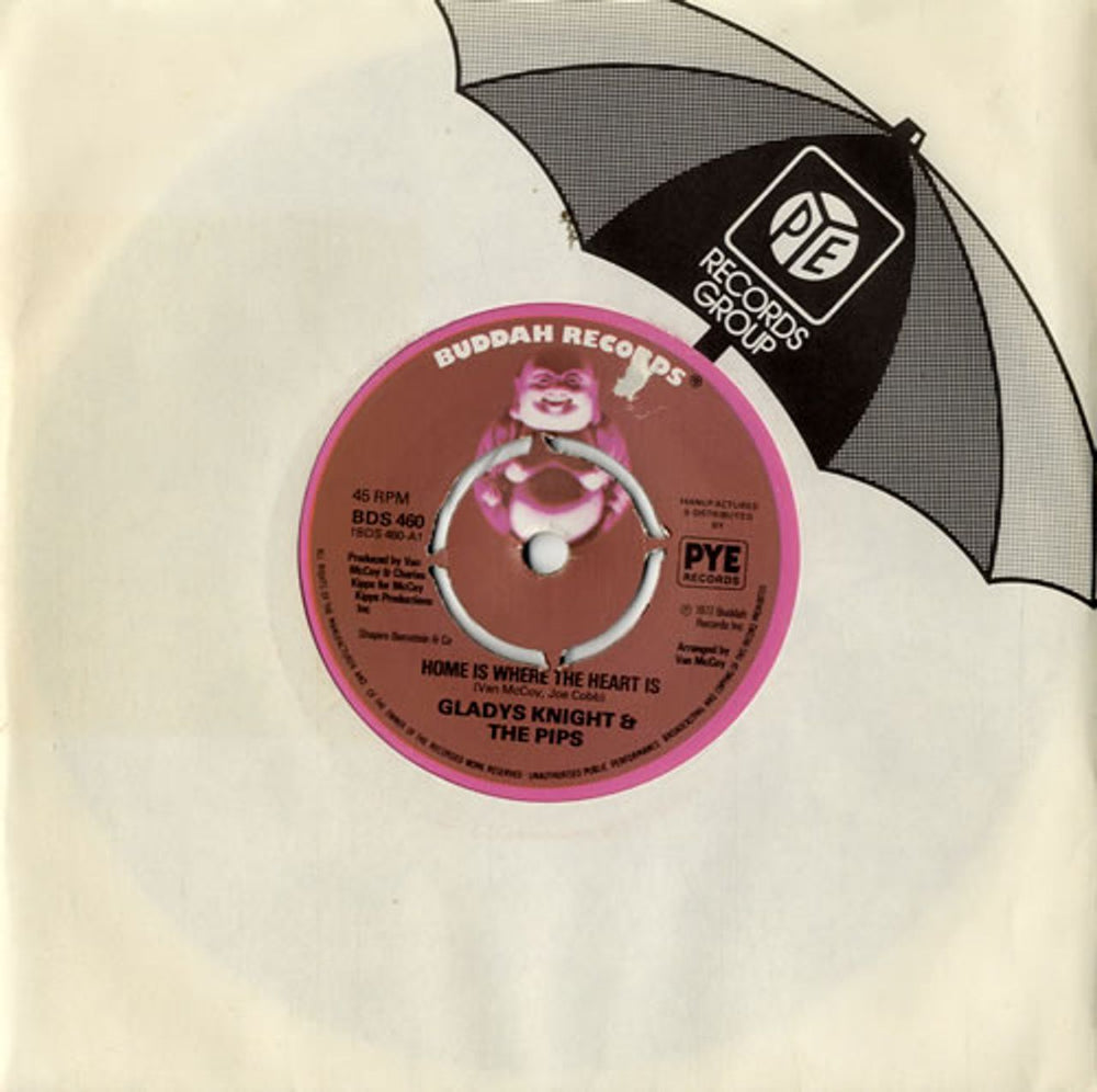 Gladys Knight & The Pips Home Is Where The Heart Is UK 7" vinyl single (7 inch record / 45) BDS460