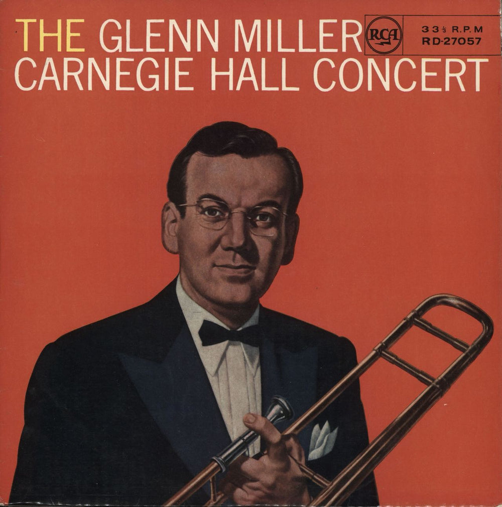 Glenn Miller Carnegie Hall Concert UK vinyl LP album (LP record) RD-27057