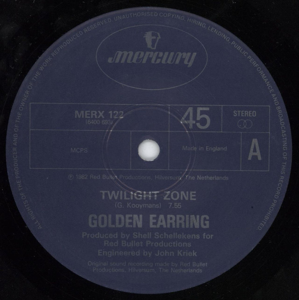 Golden Earring Twilight Zone - Yellow sleeve UK 12" vinyl single (12 inch record / Maxi-single) EAR12TW811429