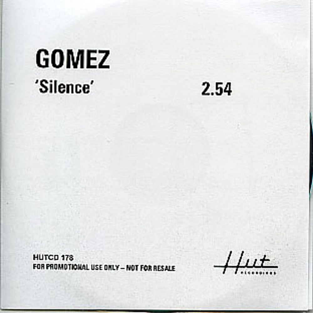 Gomez Silence UK Promo CD-R acetate CD-R ACETATE