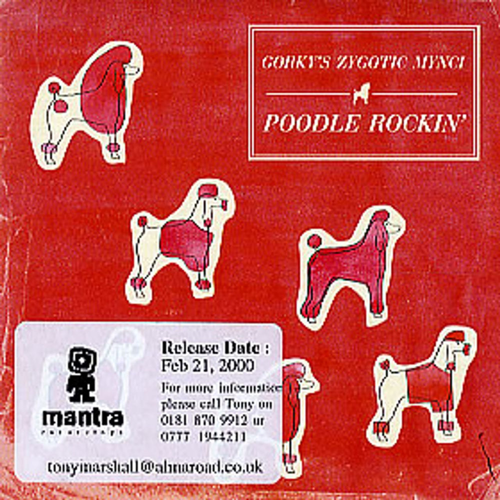 Gorky's Zygotic Mynci Poodle Rockin' UK Promo CD single (CD5 / 5") GZM3