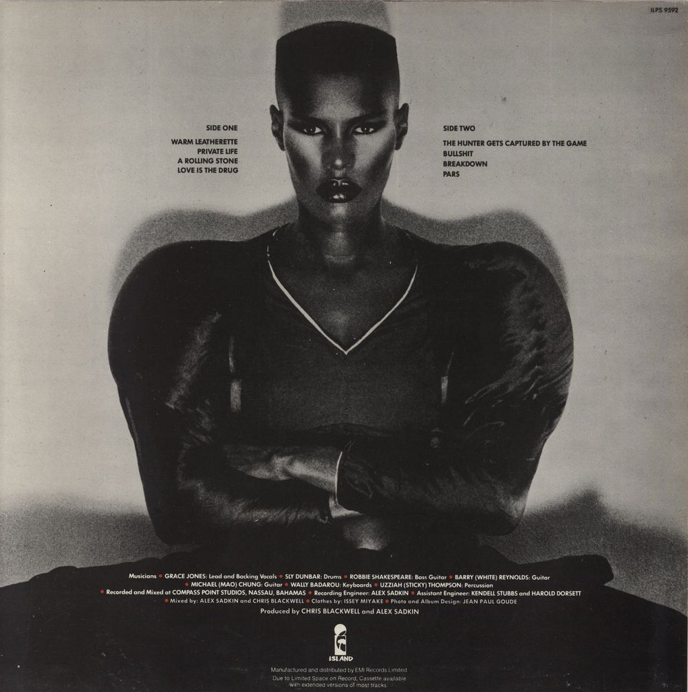 Grace Jones Warm Leatherette - VG+ UK vinyl LP album (LP record)