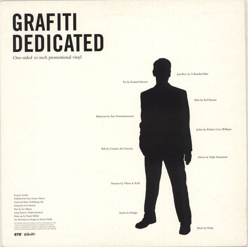 Grafiti Dedicated UK Promo 10" vinyl single (10 inch record) 679L033X