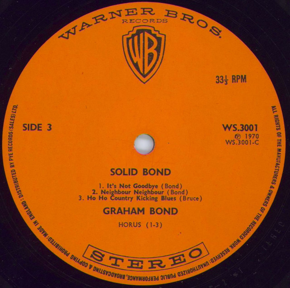 Graham Bond Solid Bond - VG UK 2-LP vinyl record set (Double LP Album) HBD2LSO809764