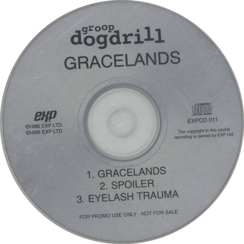 Groop Dogdrill Gracelands UK Promo CD single (CD5 / 5") EXPCD011