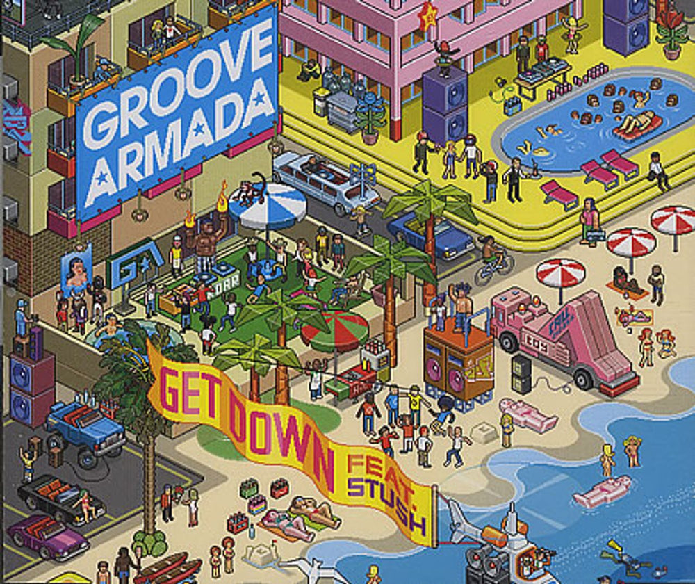 Groove Armada Get Down UK CD single (CD5 / 5") 88697074402