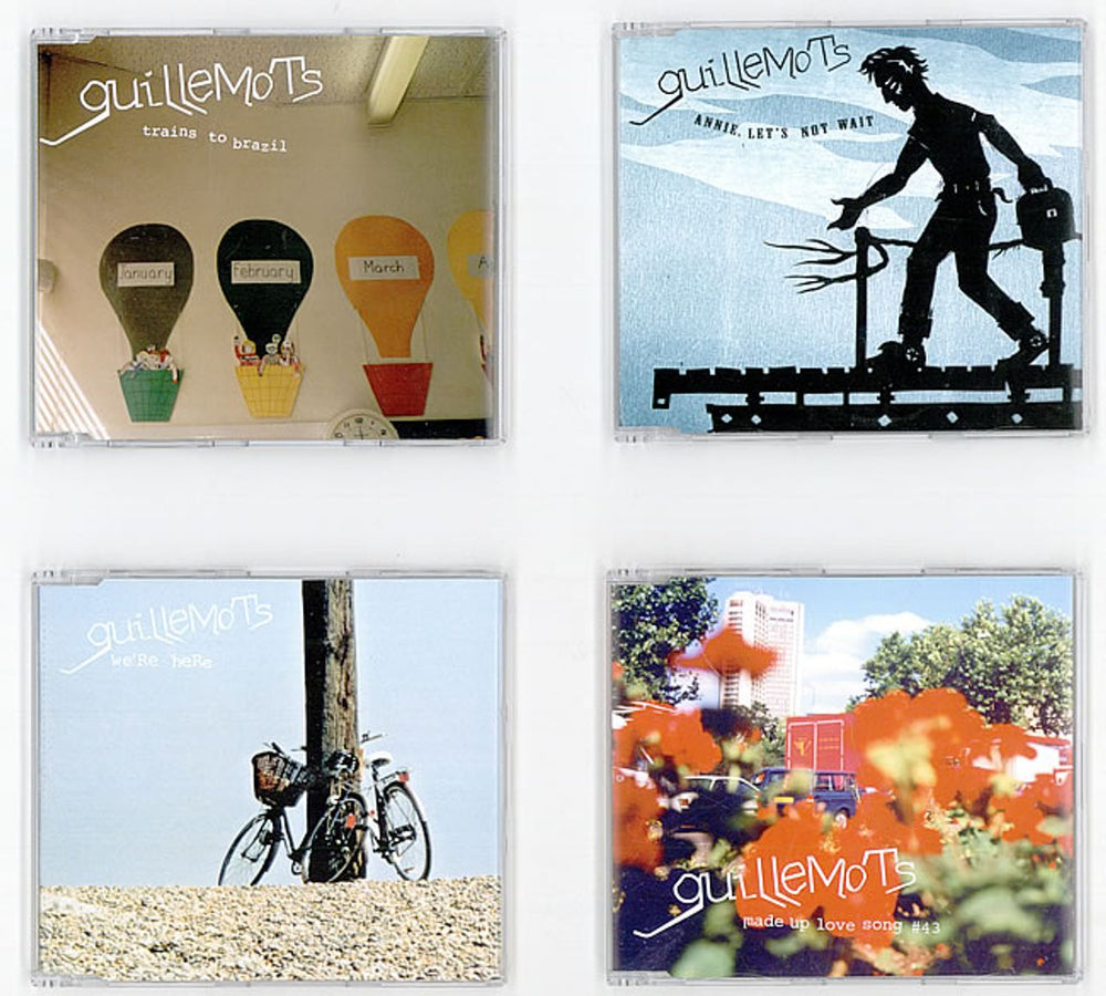 Guillemots Set Of 4 Promo Singles UK Promo 4-CD album set GUILLEMOTS1/2/4/5