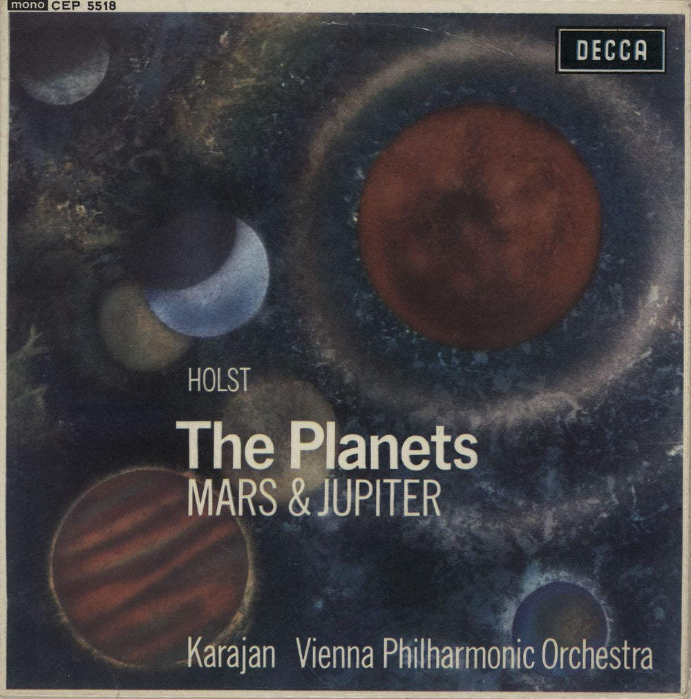 Gustav Holst The Planets - Mars & Jupiter UK 7" vinyl single (7 inch record / 45) CEP5518