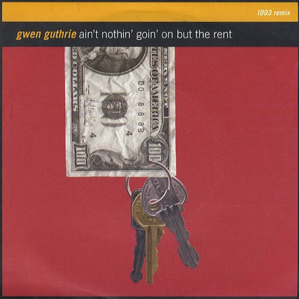 Gwen Guthrie Ain't Nothin' Goin' On But The Rent UK 7" vinyl single (7 inch record / 45) PO276