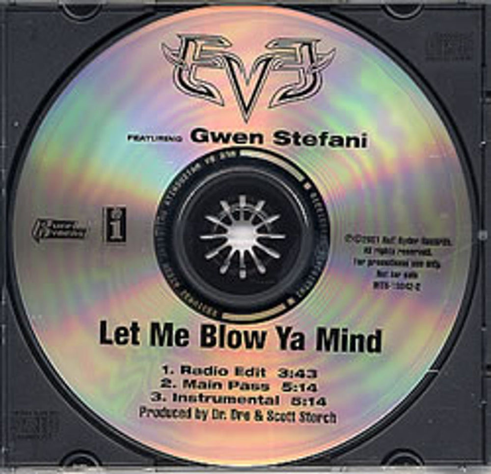 Gwen Stefani Let Me Blow Ya Mind US Promo CD single (CD5 / 5") INTR-10342-2