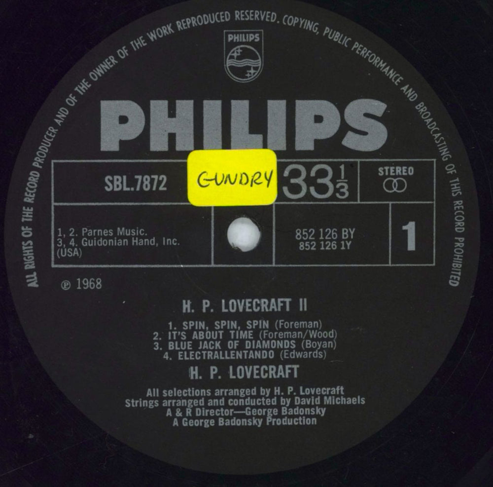 H.P. Lovecraft H.P. Lovecraft II - WOS UK vinyl LP album (LP record) HPLLPHP818550