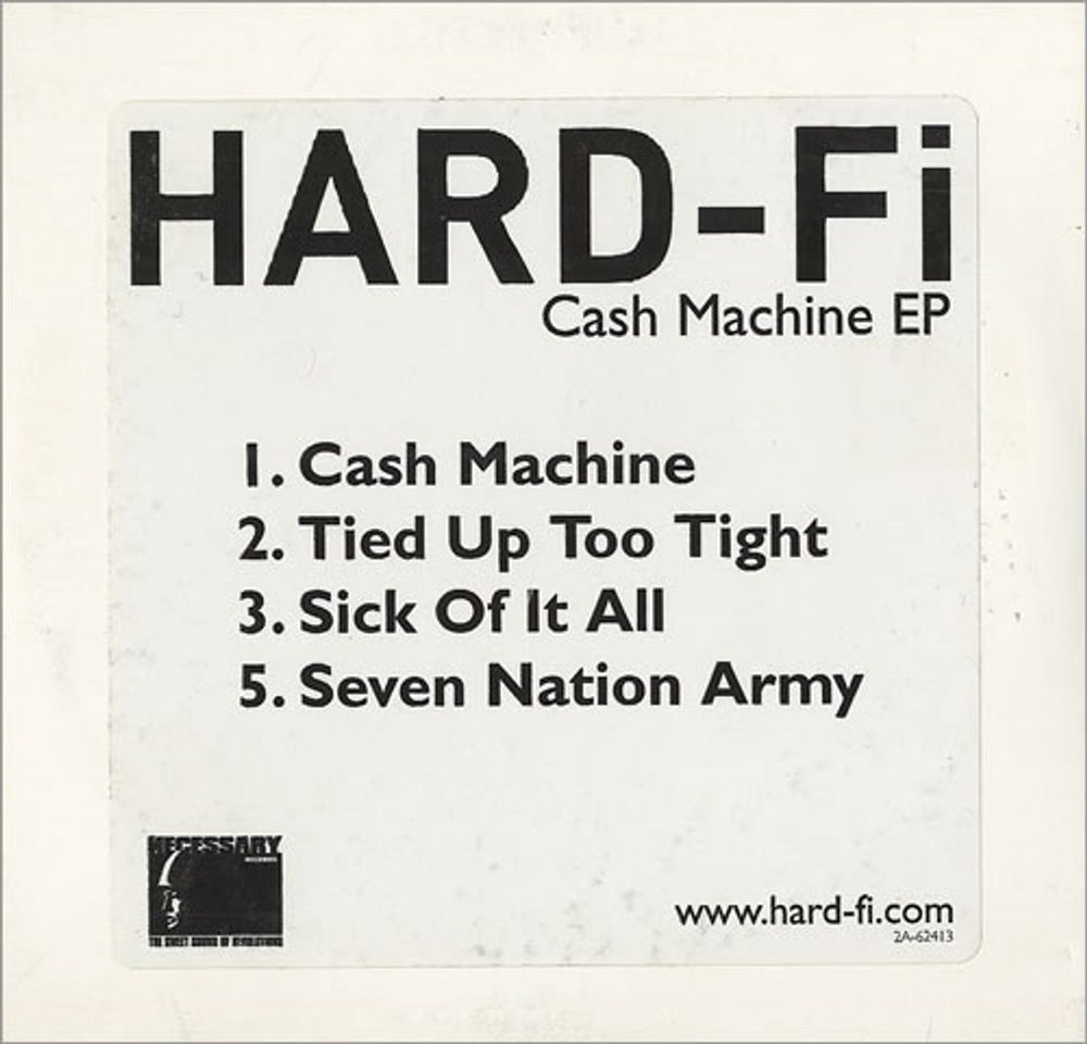 Hard-Fi Cash Machine EP US Promo CD single (CD5 / 5") 2A-62413