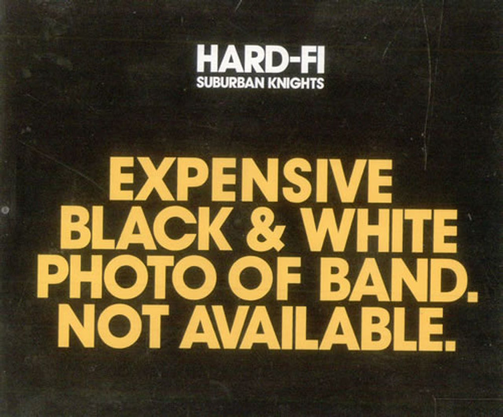 Hard-Fi Suburban Knights UK CD single (CD5 / 5") HARD07CD