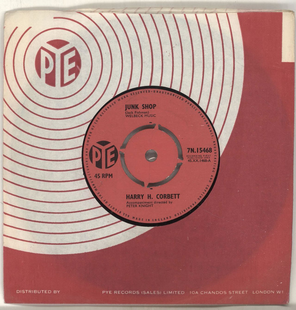 Harry H. Corbett Junk Shop UK 7" vinyl single (7 inch record / 45) 7N.15468