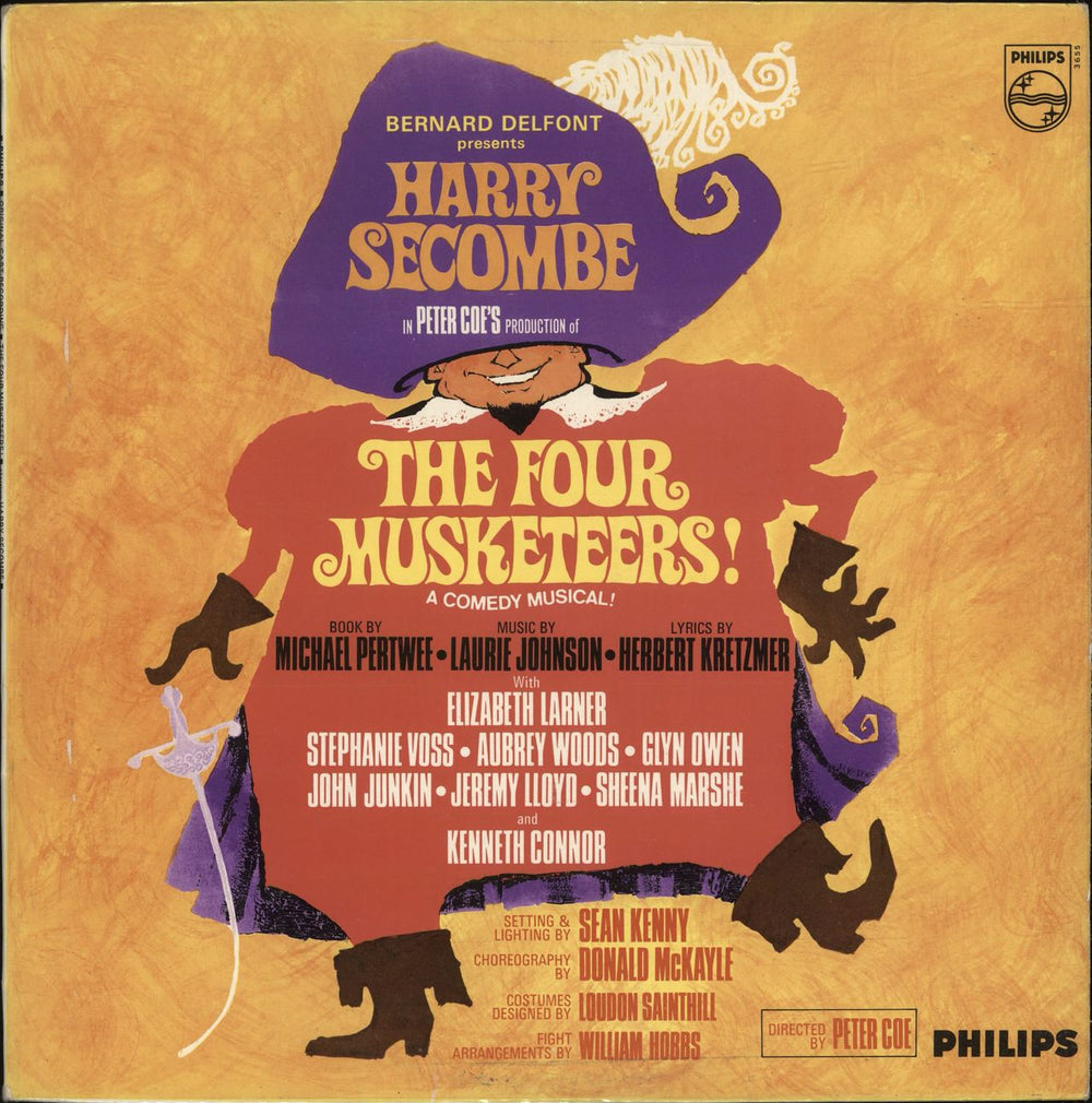 Harry Secombe The Four Musketeers UK vinyl LP album (LP record) SAL3655