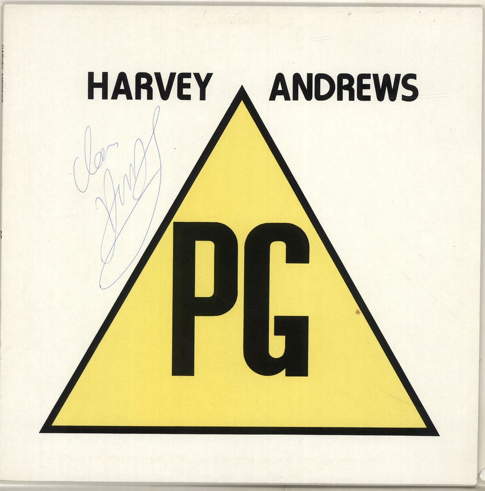 Harvey Andrews PG - Autographed UK vinyl LP album (LP record) LBEE005