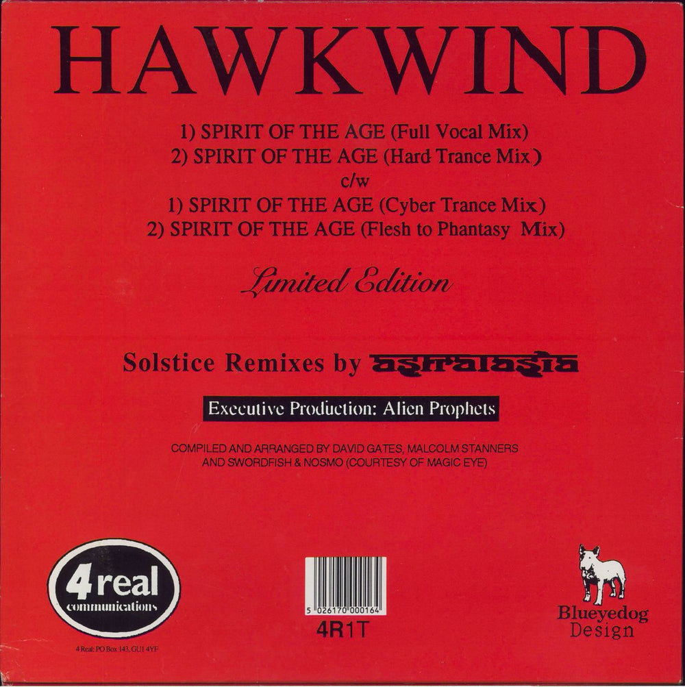 Hawkwind Spirit Of The Age Solstice Remixes UK 12" vinyl single (12 inch record / Maxi-single) 5026170000164