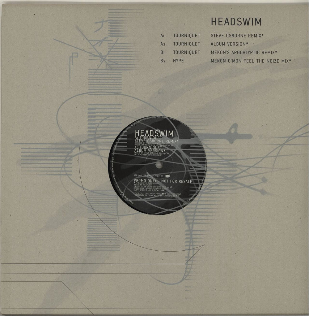 Headswim Tourniquet UK Promo 12" vinyl single (12 inch record / Maxi-single) XPR3176