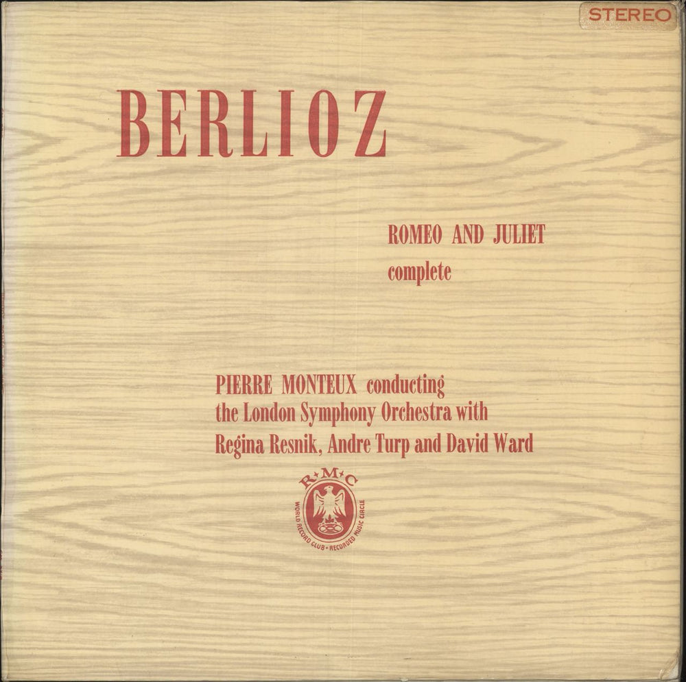 Hector Berlioz Romeo And Juliet UK 2-LP vinyl record set (Double LP Album) SCM57-58