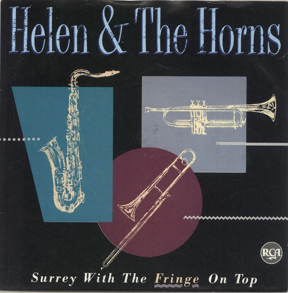 Helen & The Horns Surrey With The Fringe On Top UK 7" vinyl single (7 inch record / 45) HEL2