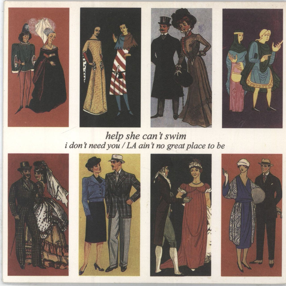 Help She Can't Swim I Don't Need You - Yellow vinyl UK 7" vinyl single (7 inch record / 45) FP7046