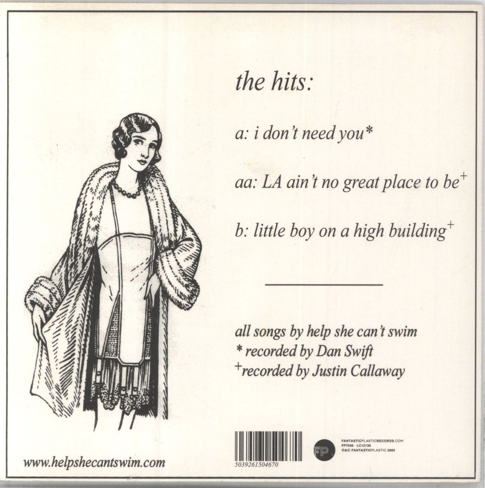 Help She Can't Swim I Don't Need You - Yellow vinyl UK 7" vinyl single (7 inch record / 45) HBH07ID415817