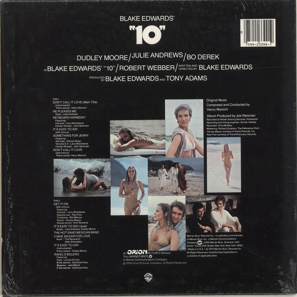 Henry Mancini 10 [Ten] - Opened shrink US vinyl LP album (LP record)